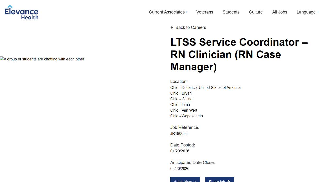 LTSS Service Coordinator – RN Clinician (RN Case Manager)